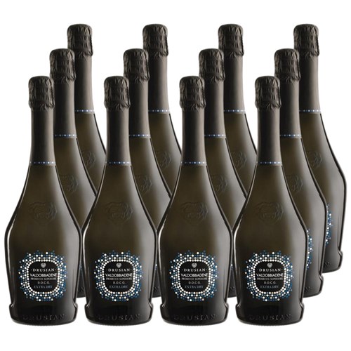 Drusian Valdobbiadene Prosecco Superiore D.O.C.G. Extra Dry 75cl Crate of 12